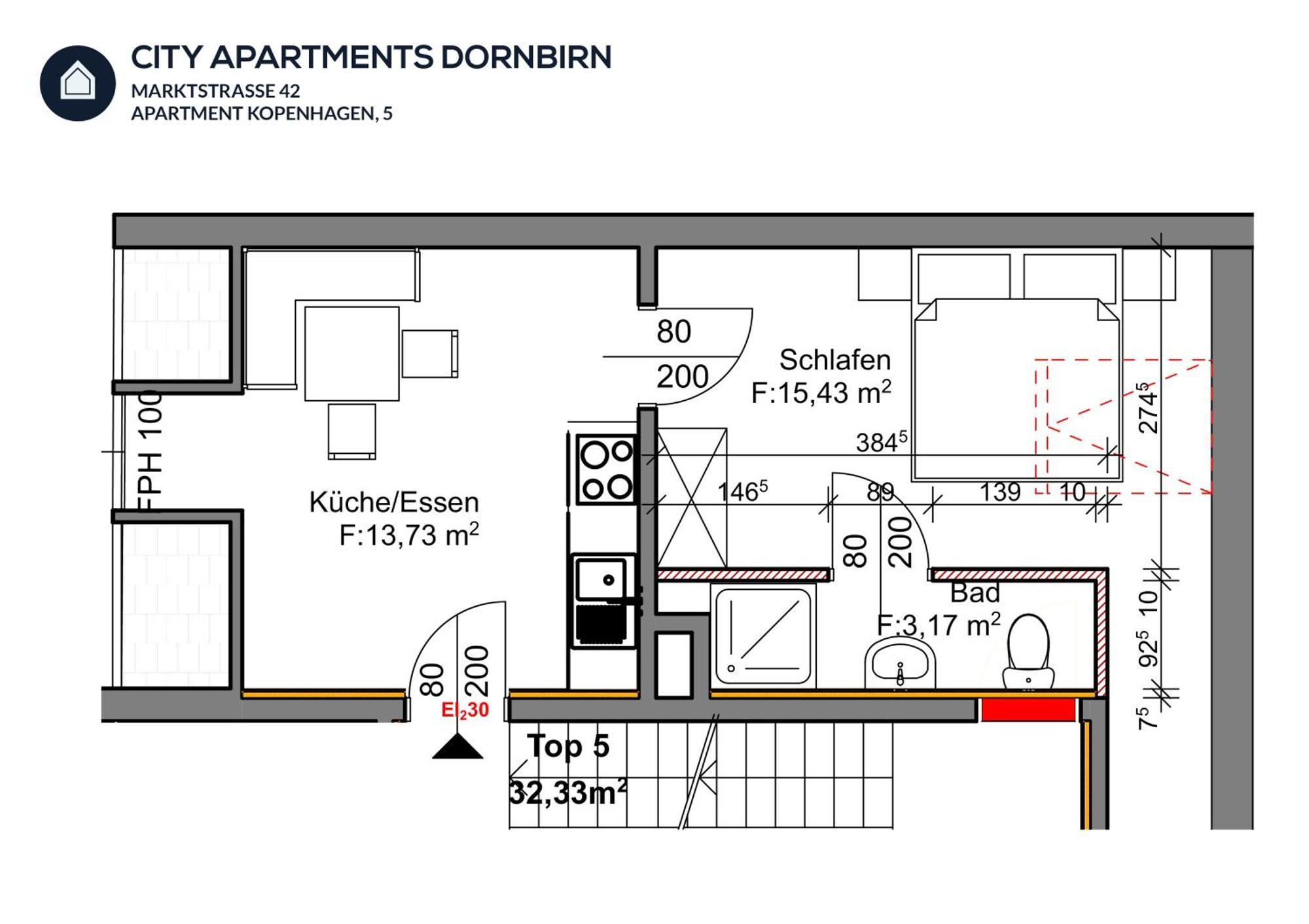 City Apartments Dornbirn Gemuetliches Apartment Im Stadtzentrum Dornbirn, Kopenhagen 5 Exteriör bild